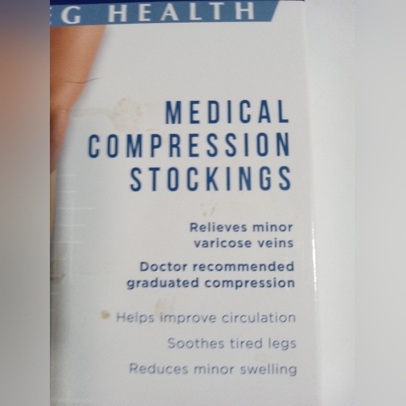 ⭐TRUFORM NUDE MEDICAL COMPRESSION STOCKINGS SOCKS SZ LARGE MODERATE 15-20 UNISEX - Picture 4 of 8
